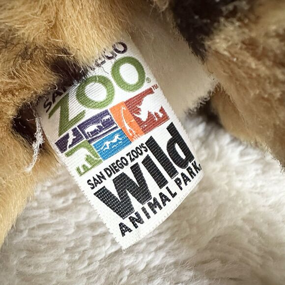 San Diego Zoo Laying Cheetah Leopard Cat Plush Toy 12” Stuffed Wild Animal Park - Picture 4 of 6